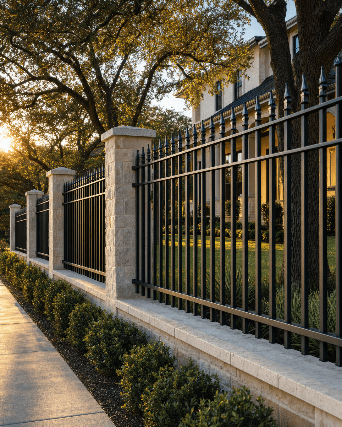 Custom railings and iron fencing in San Antonio, Texas by Klema Builders