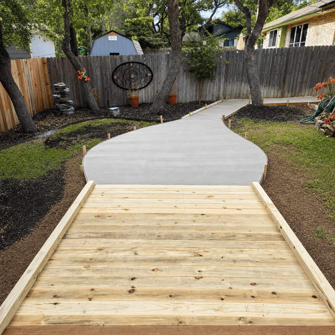 Custom multi-level deck in Schertz, Texas